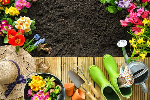 Removal of garden waste and debris during clearance
